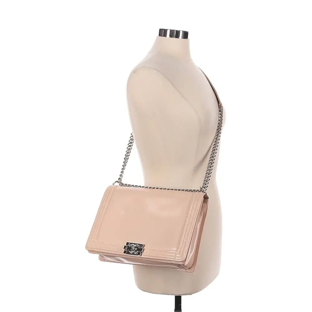 Chanel Reverso Boy Bag Pink Patent With COA And Dust bag - Picture 2 of 16